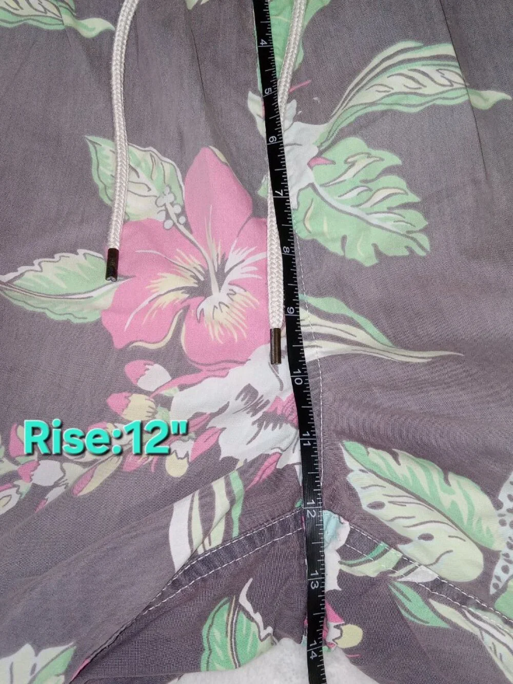 Polo Ralph Lauren Mens XL Floral Hawaiian Swim Trunks Tropical Shorts Faded